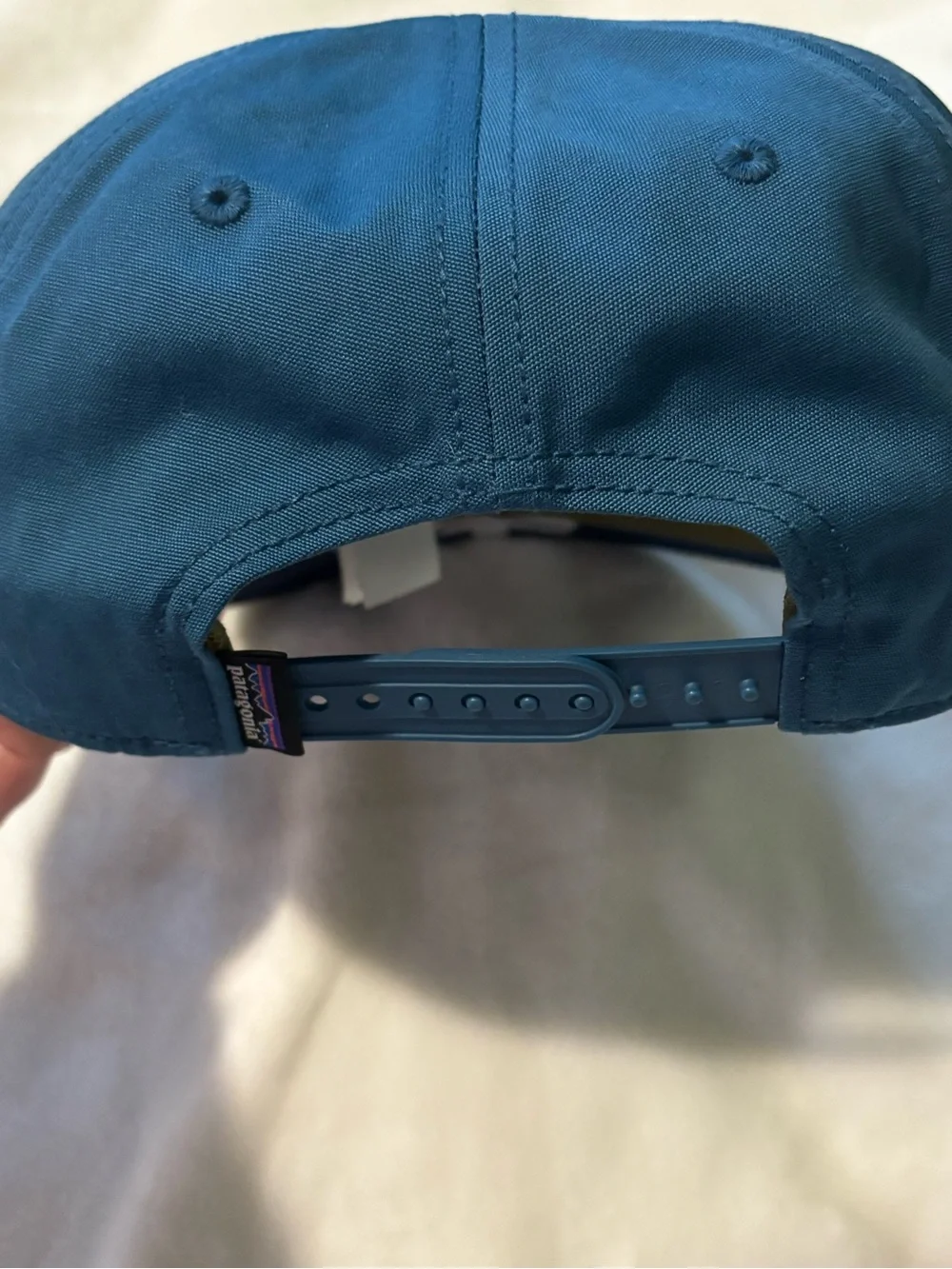Patagonia Range Cap Wavy Blue & Navy Mid Crown One Size Snapback. NWT